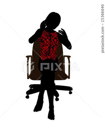 Female In A Swimsuit Sitting In A Chair Silhouette Female In A Swimsuit Sitting In A Chair Silhouette 15366840
