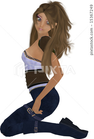 Girl Kneeling 15367249