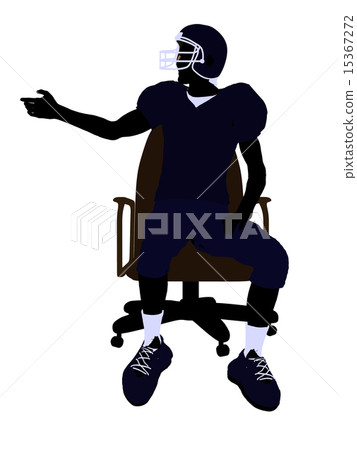 Male Football Player Illustration Silhouette Male Football Player Illustration Silhouette 15367272