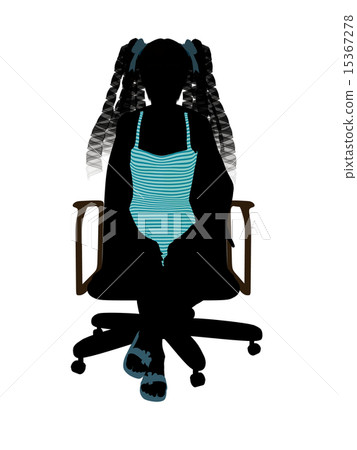 Female Teen Swimsuit Silhouette 15367278
