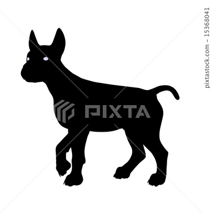 Puppy Dog Illustration Silhouette Puppy Dog Illustration Silhouette 15368041