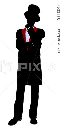 Male Magician Illustration Silhouette Male Magician Illustration Silhouette 15368042