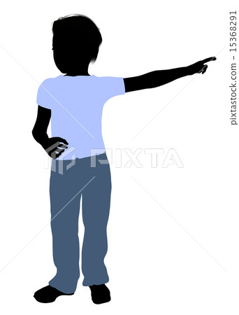 Caucasian Boy Illustration Silhouette Caucasian Boy Illustration Silhouette 15368291