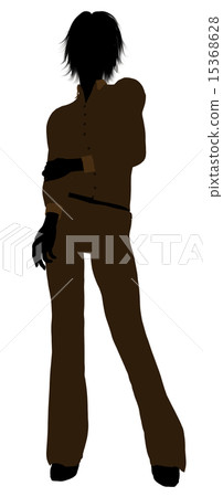 Female Office Illustration Silhouette 15368628