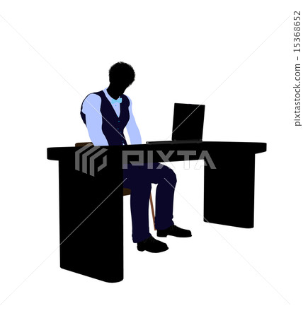 African American Male Business Silhouette 15368652