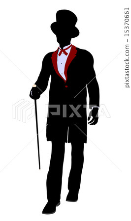 Male Magician Illustration Silhouette Male Magician Illustration Silhouette 15370661