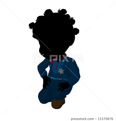 Little African American Cow Girl Illustration Little African American Cow Girl Illustration 15370676