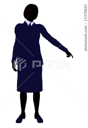 Female Office Illustration Silhouette Female Office Illustration Silhouette 15370687