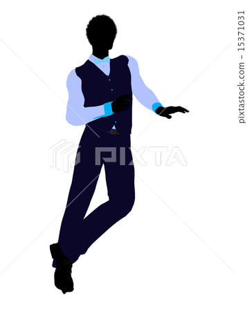 African American Business Man Silhouette African American Business Man Silhouette 15371031