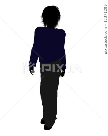 Male Teenager Illustration Silhouette Male Teenager Illustration Silhouette 15371299