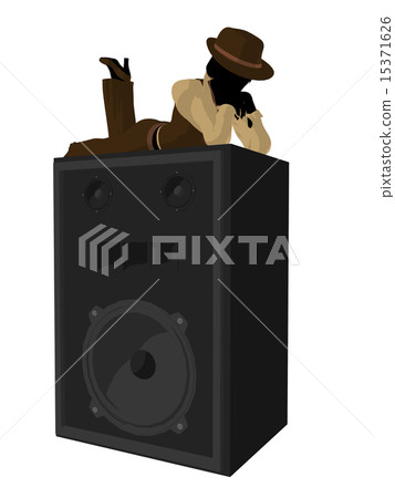 Female Jazz Musician Illustration Female Jazz Musician Illustration 15371626