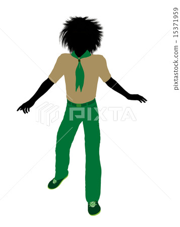Boyscout Illustration Silhouette 15371959