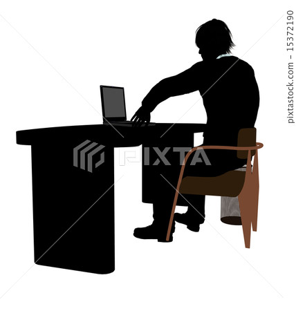 Male Business Silhouette Male Business Silhouette 15372190