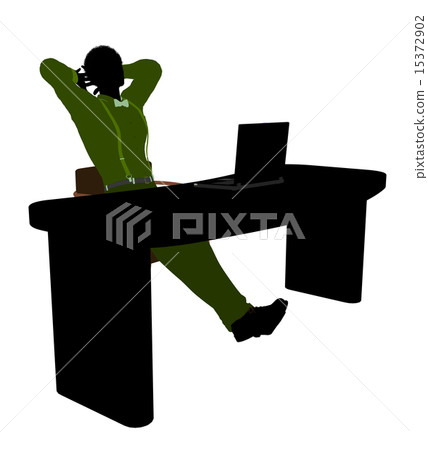 African American Male Business Silhouette 15372902
