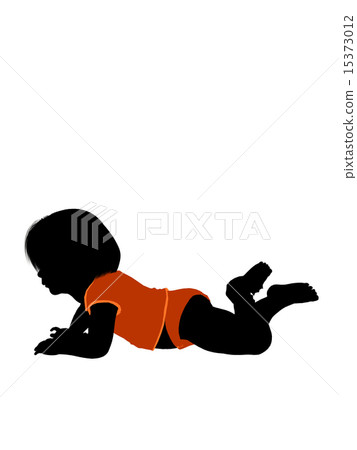 Female Infant Toddler Illustration Silhouette Female Infant Toddler Illustration Silhouette 15373012