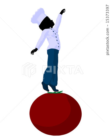 Boy Chef Silhouette Illustration 15373397