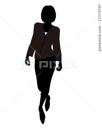 Female Office Illustration Silhouette 15374797