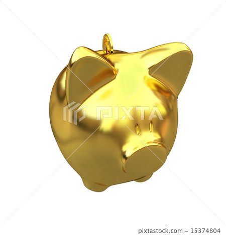 gold coin with with the gold piggy bank gold coin with with the gold piggy bank 15374804