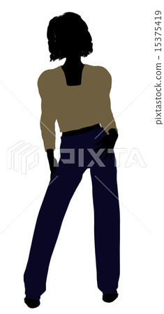 Female Office Illustration Silhouette 15375419