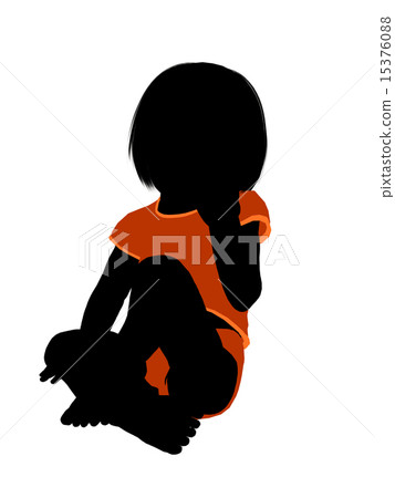 Female Infant Toddler Illustration Silhouette Female Infant Toddler Illustration Silhouette 15376088