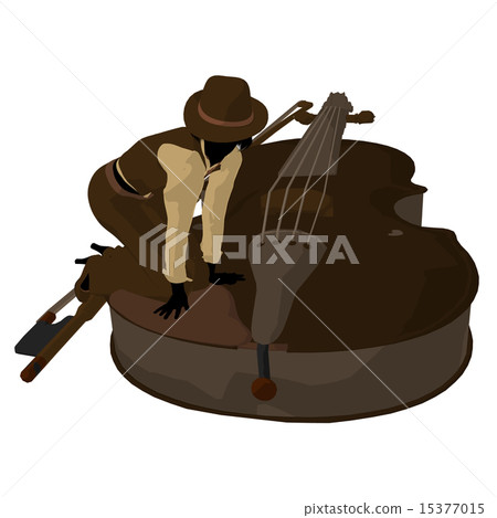 Female Jazz Player Illustration Female Jazz Player Illustration 15377015