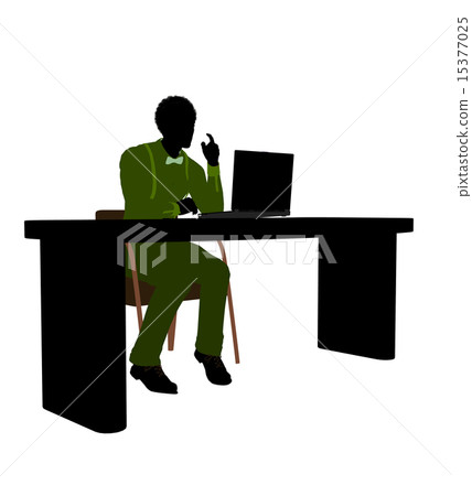 African American Male Business Silhouette African American Male Business Silhouette 15377025