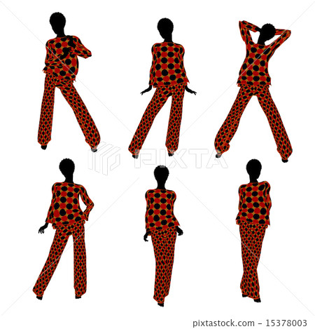 African American Woman Lingerie Silhouette African American Woman Lingerie Silhouette 15378003
