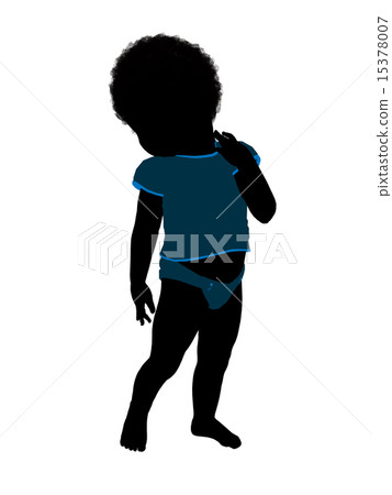 African American Male Infant Toddler Illustration Silhouette African American Male Infant Toddler Illustration Silhouette 15378007