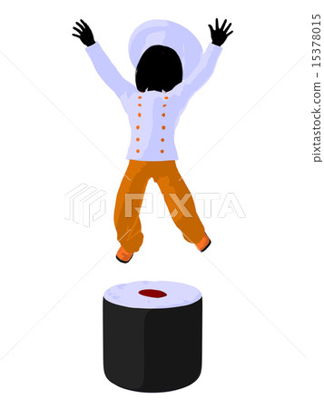 Girl Chef Silhouette Illustration Girl Chef Silhouette Illustration 15378015