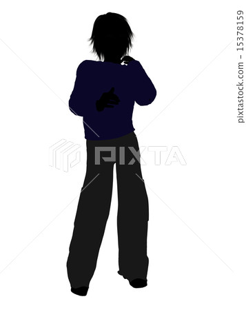 Male Teenager Illustration Silhouette 15378159