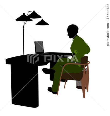 African American Male Business Silhouette 15378482
