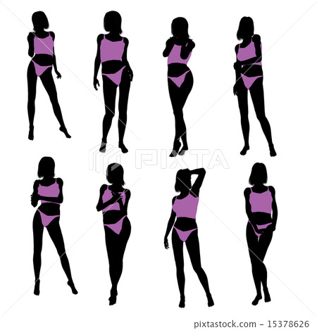 Woman Lingerie Silhouette Woman Lingerie Silhouette 15378626