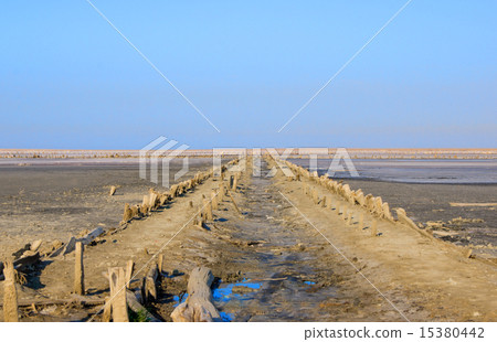 Abandoned salt production on Sivash lake also Abandoned salt production on Sivash lake also 15380442