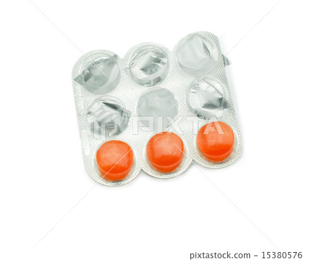 pills isolated on white background 15380576