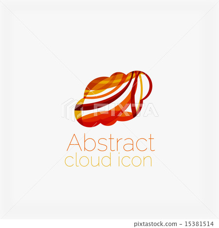 Clean elegant circle shaped abstract geometric logo. Universal for any idea Clean elegant circle shaped abstract geometric logo. Universal for any idea 15381514