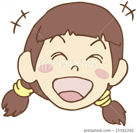 The girl's smiling face The girl's smiling face 15382292