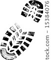 Male Left BootPrint 15384076