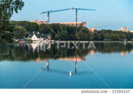 Building cranes Building cranes 15384187