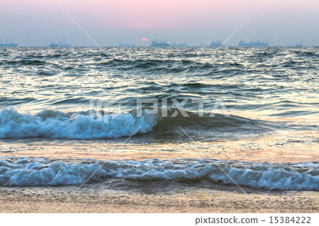 Sunset over sea 15384222