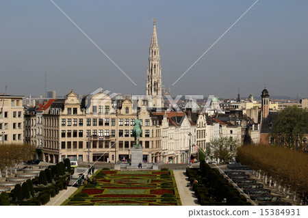 比利時俯瞰布魯塞爾市政廳 15384931