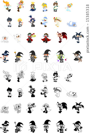 Cute Halloween icon. 15385318