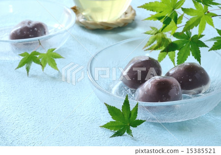 夏季甜食·Kuzuke和冷茶 15385521