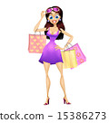 Shopping girl 15386273