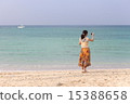 沖繩的海洋和女性 15388658