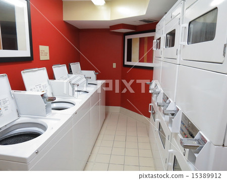 American hotel's laundromat 15389912