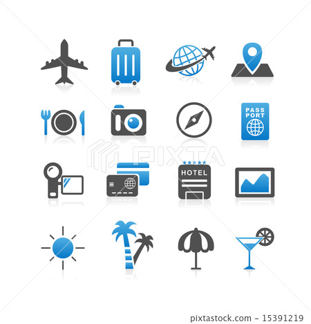 Travel icon set - Stock Illustration [15391219] - PIXTA