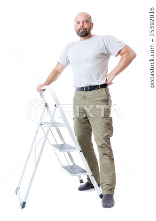 man with ladder 15392016