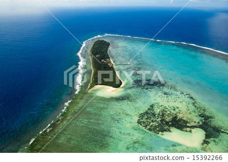 Aerial view of Cocos Island in southern Guam Aerial view of Cocos Island in southern Guam 15392266