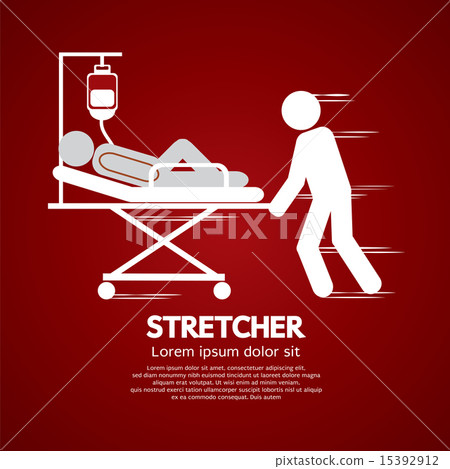 Medical Workers Moving Patient On Stretcher Medical Workers Moving Patient On Stretcher 15392912