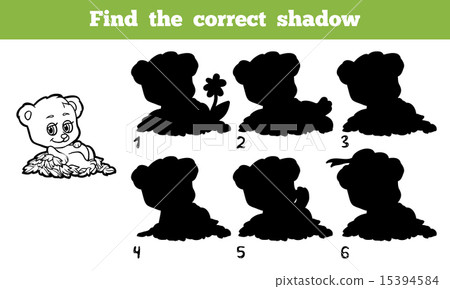 Find the correct shadow (bear) 15394584